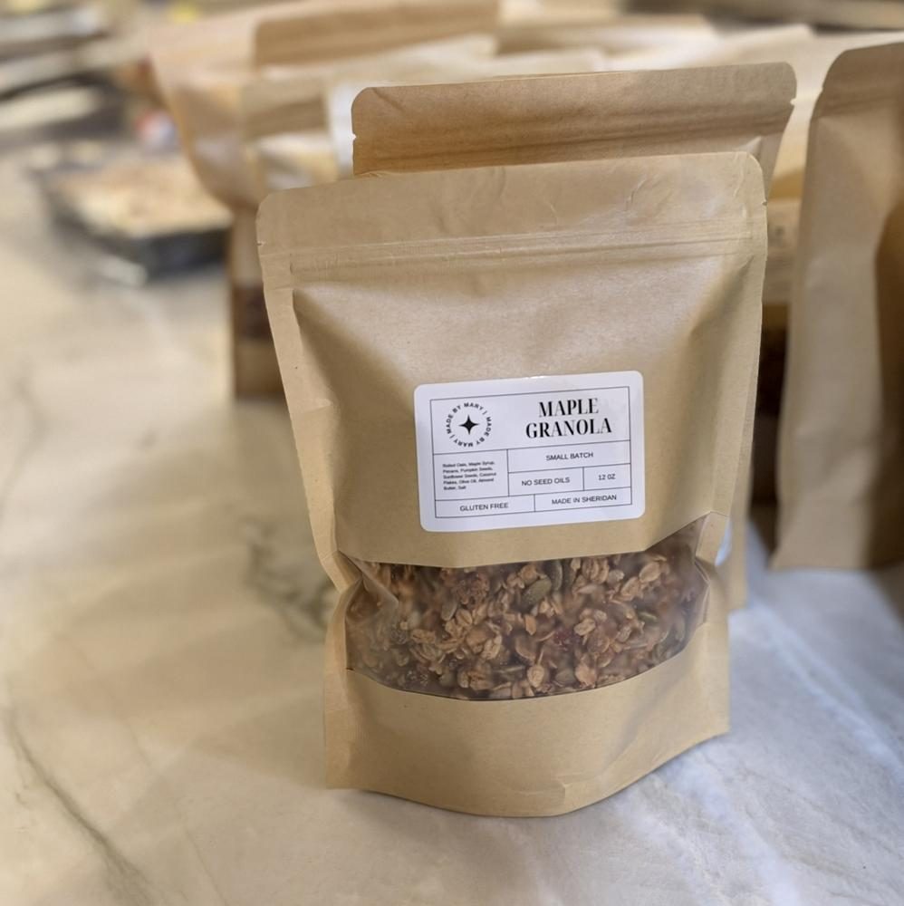 A bag of Mary's maple granola